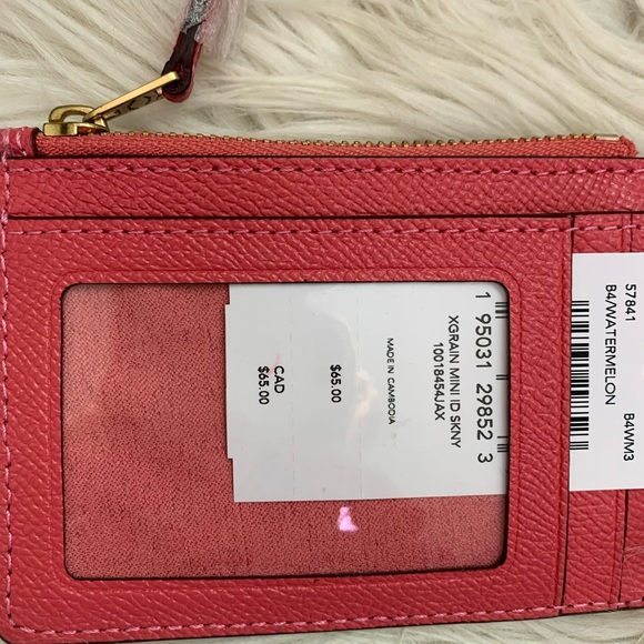 Coach Mini Skinny Id Case Watermelon - Picture 5 of 7